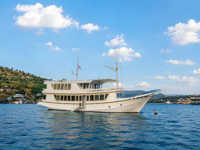 Sailing Komodo 3D2N with QUEEN ELYONA Semi Phinisi 4 Cabin — Boat in Labuan Bajo Town, Labuan Bajo