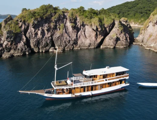 Sailing Komodo 3D2N with SANTEMEKO Phinisi — Boat in Labuan Bajo Town, Labuan Bajo
