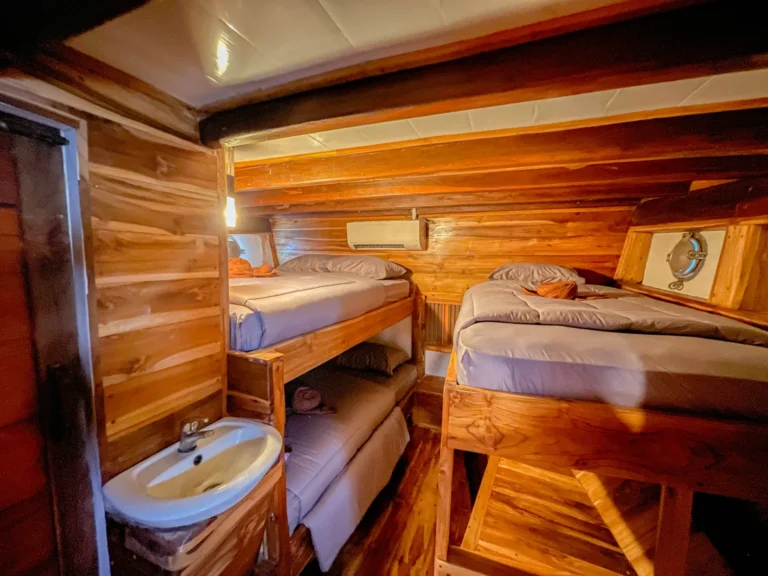 Sailing Komodo 3D2N with Naturall 01 Phinisi 4 Cabin — Boat in Labuan Bajo Town, Labuan Bajo